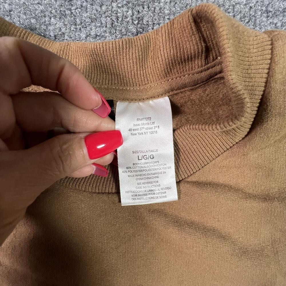 Special Thanks "Howdy" Sweatshirt Women's L Brown Cotton Fleece-Lined Hiking - Picture 6 of 10